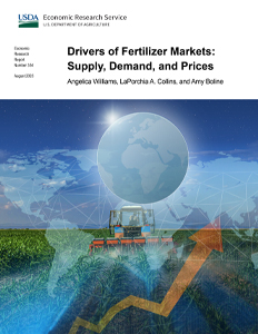 This is the cover image for the Drivers of Fertilizer Markets: Supply, Demand, and Prices report.